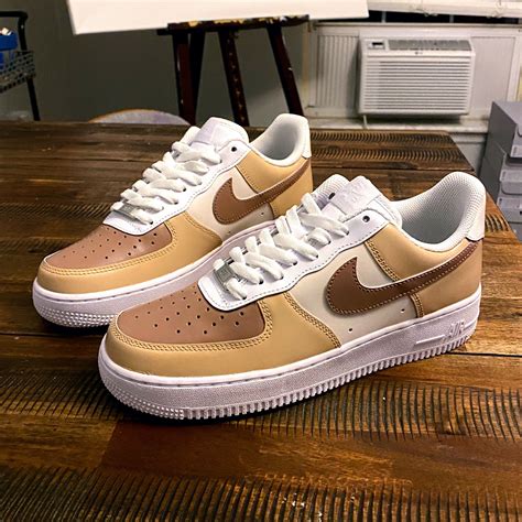 air force 1 brown shoes